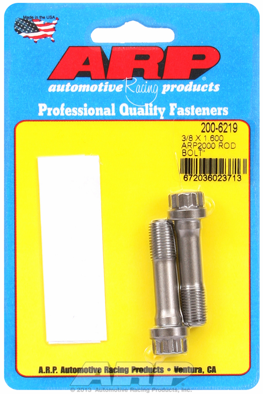 ARP 200-6219 - 3/8 inch x 1.6 2000 Rod Bolt Kit