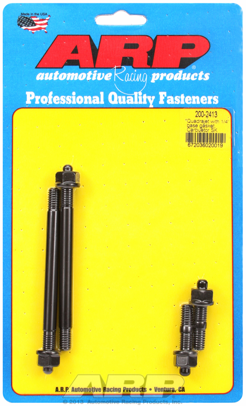 ARP 200-2413 - Quadrajet w/ 1/4in Base Gasket Carb Stud Kit ARP 200-2413 - Quadrajet w/ 1/4in Base Gasket Carb Stud Kit