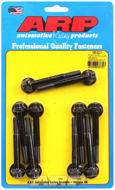 ARP 156-5201 - Ford Modular V8 Main Cap-Side Bolt (Early Cast Iron Block) M8 Main Bolt Kit ARP 156-5201 - Ford Modular V8 Main Cap-Side Bolt (Early Cast Iron Block) M8 Main Bolt Kit