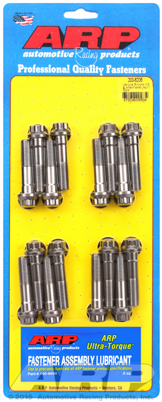 ARP 200-6206 - Venolia Brooks KB & Aftermaket repl't 2000 rod bolt kit