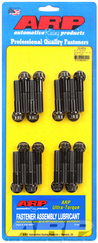 ARP 200-6004 - General replacement for alum rods, 8740 rod bolt kit ARP 200-6004 - General replacement for alum rods, 8740 rod bolt kit