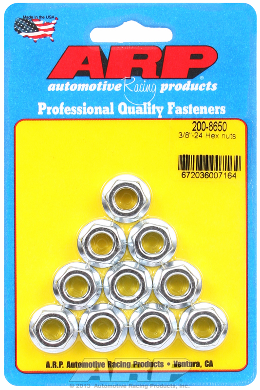 ARP 200-8650 - 3/8-24 Hex Nut Kit (10 Pack)