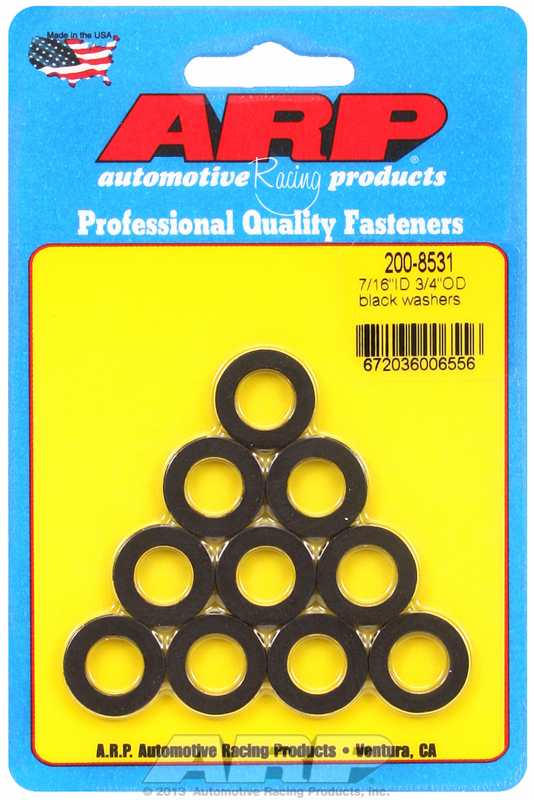 ARP 200-8531 - 7/16in ID 3/4inOD Black Washers (Pack of 10) ARP 200-8531 - 7/16in ID 3/4inOD Black Washers (Pack of 10)