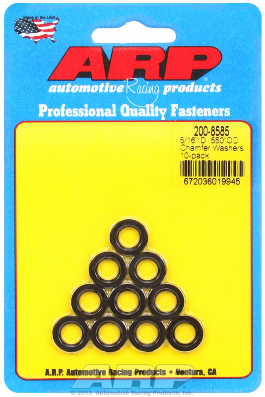 ARP 200-8585 - 5/16in ID .550inOD Black Chamfer Washers (10 pack)