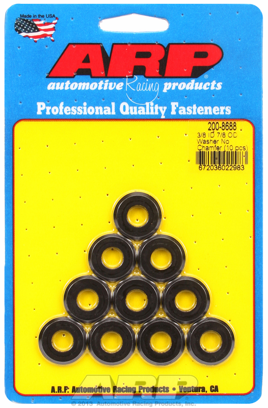ARP 200-8688 - 3/8 ID 7/8 OD(radiused) black washers