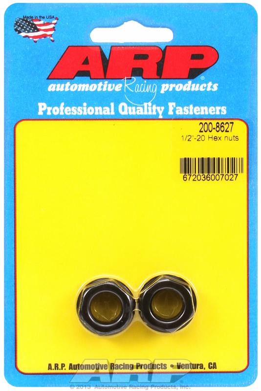 ARP 200-8627 - 1/2-20 Black Nut (2 pack) ARP 200-8627 - 1/2-20 Black Nut (2 pack)