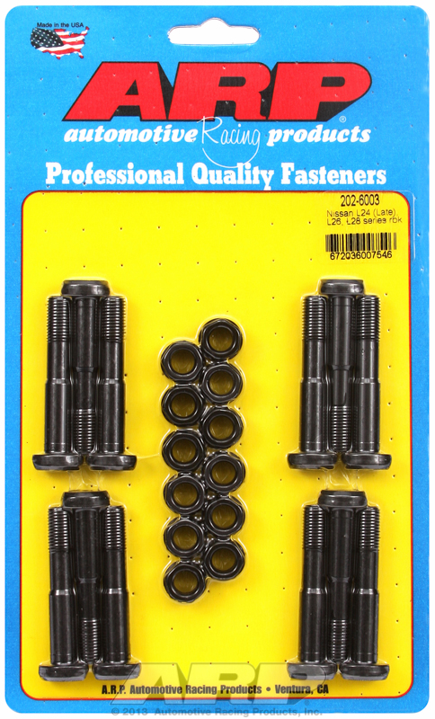 ARP 202-6003 - Nissan L24 (Late) / L26 / L28 / VG30E / VG30ET Series Rod Bolt Kit