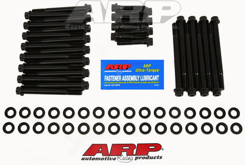 ARP 235-3703 - BB Chevy w/Dart Chevy Bowtie Head Bolt Kit-Black