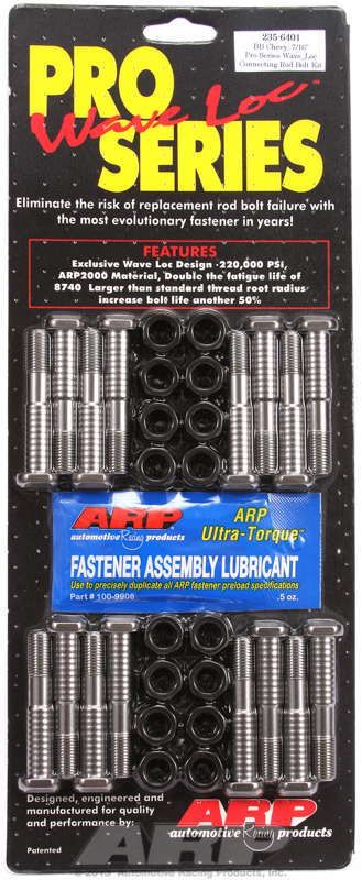 ARP 235-6401 - BB Chevy 7/16in pro wave-loc rod bolt kit ARP 235-6401 - BB Chevy 7/16in pro wave-loc rod bolt kit
