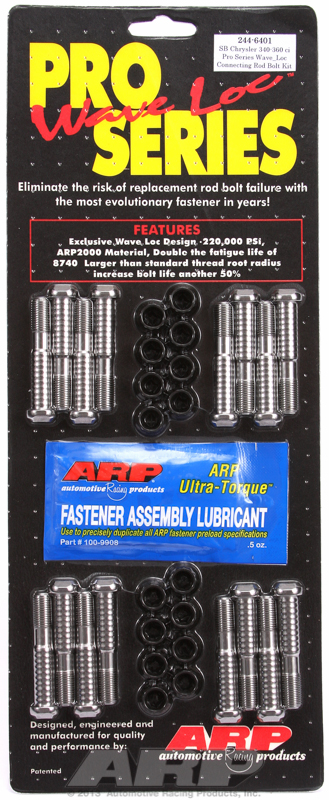 ARP 244-6401 - SB Chrysler pro wave-loc rod bolt kit ARP 244-6401 - SB Chrysler pro wave-loc rod bolt kit