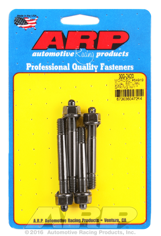 ARP 300-2420 - Moroso 64919 Dual Return Spring w/ 1in Spacer Plate Pro Series Carb Stud Kit
