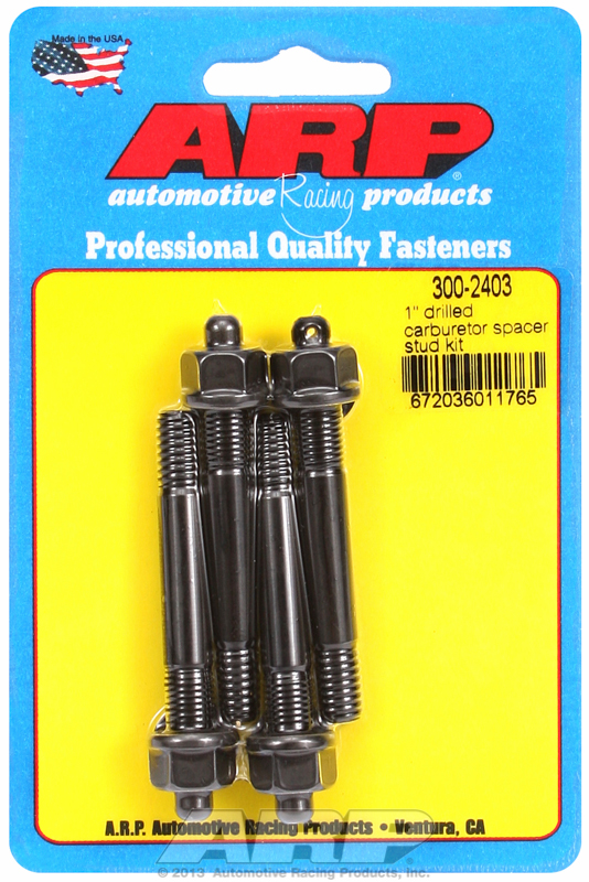 ARP 300-2403 - 1in Drilled Carburetor Spacer Stud Kit