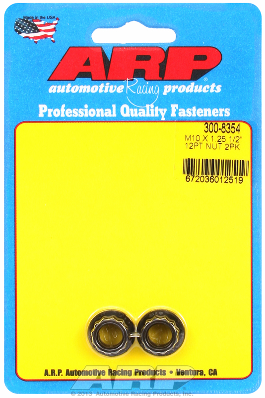 ARP 300-8354 - M10 x 1.25 12pt Nut Kit Pkg of 2