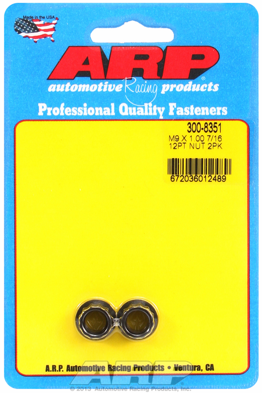 ARP 300-8351 - M9 x 1.00 12pt Nut Kit (Set of 2)