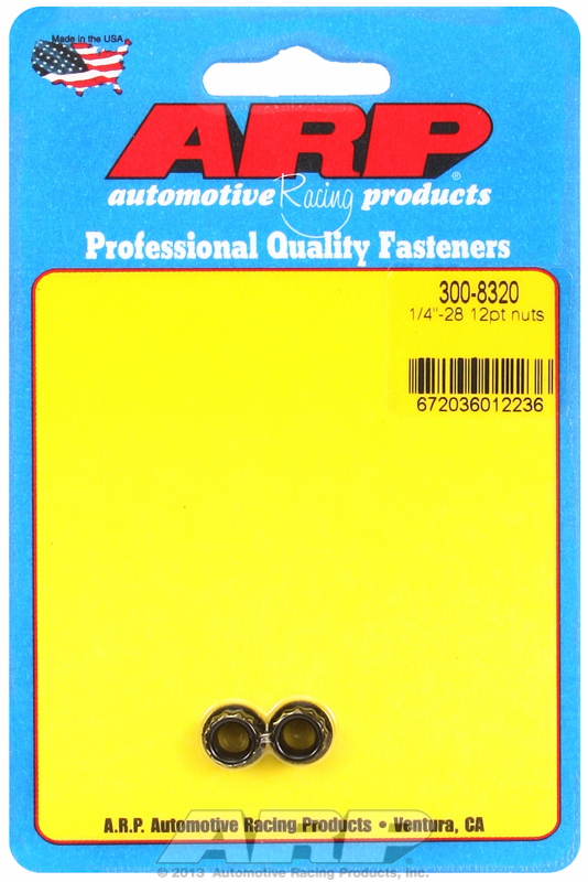 ARP 300-8320 - 1/4-28 12pt nut kit