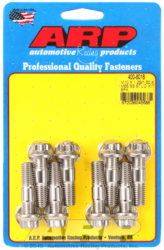 ARP 400-8018 - M10 x 1.25/1.50 x 48mm Broached Stud Kit ARP 400-8018 - M10 x 1.25/1.50 x 48mm Broached Stud Kit