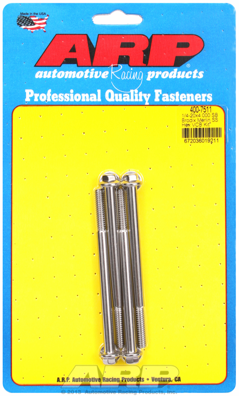 ARP 400-7511 - Brodix HeadSS Hex Valve Cover Bolt Kit