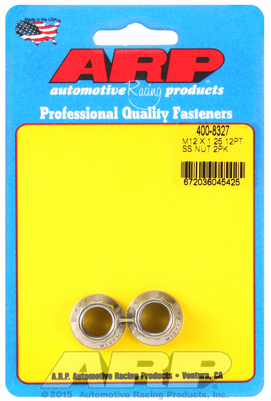 ARP 400-8327 - M12 x 1.25 M14 WR 12pt Nut Kit - 2 Pack