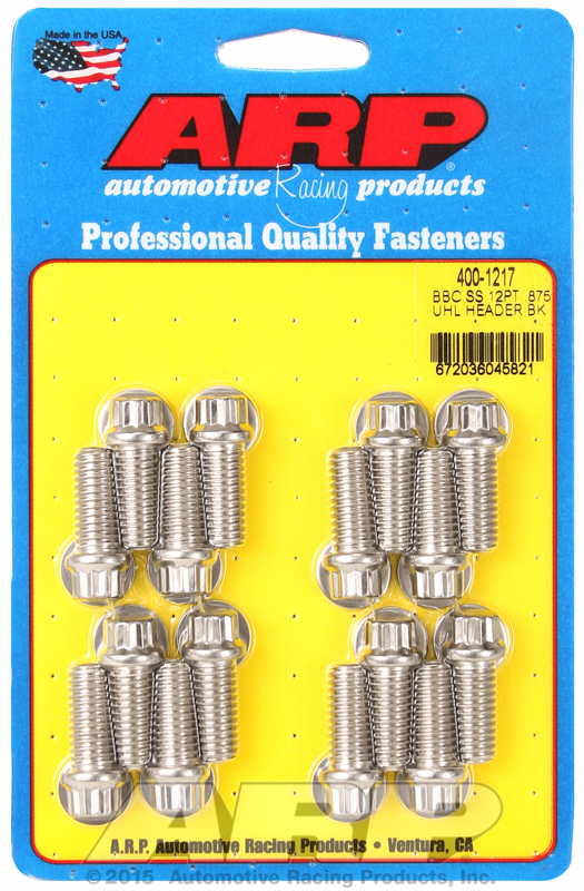 ARP 400-1217 - BB Chevy SS 12pt .875 UHL header bolt kit