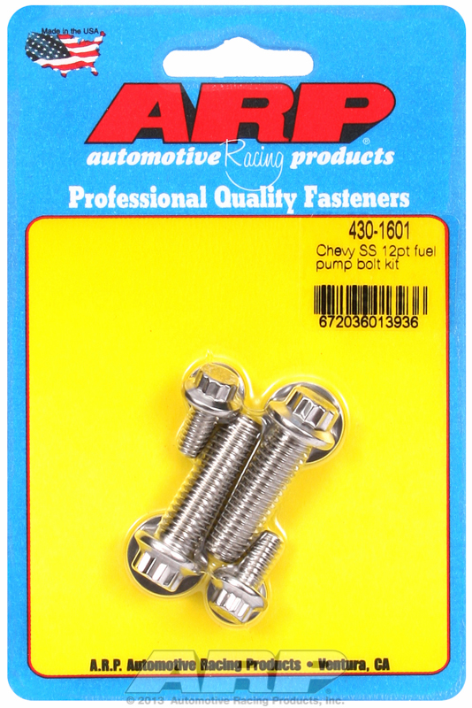 ARP 430-1601 - Chevy SS 12pt Fuel Pump Bolt Kit ARP 430-1601 - Chevy SS 12pt Fuel Pump Bolt Kit