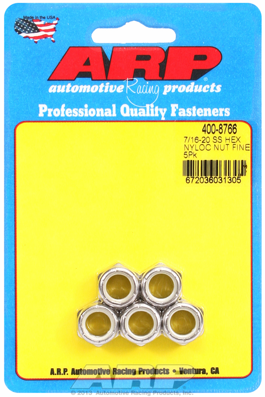 ARP 400-8766 - 7/16-20 SS Fine Hex Nut Kit