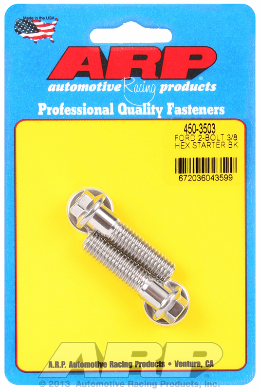 ARP 450-3503 - Ford SS 2-Bolt 3/8in Hex Starter Bolt Kit
