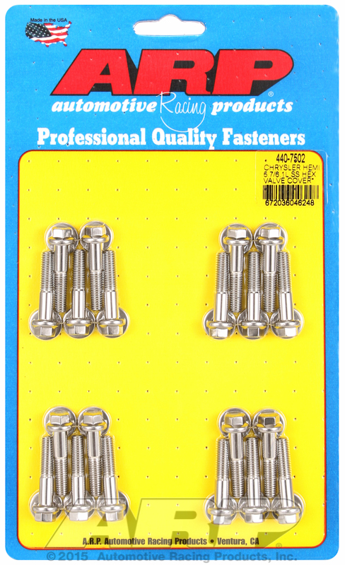ARP 440-7502 - Chrysler hemi 5.7/6.1L SS Hex Valve Cover Bolt Kit