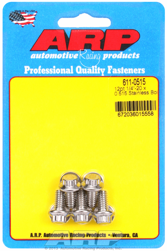 ARP 611-0515 - 1/4-20 x 0.515 12pt SS Bolts