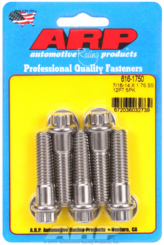 ARP 616-1750 - 7/16-14 X 1.750 12pt SS bolts ARP 616-1750 - 7/16-14 X 1.750 12pt SS bolts