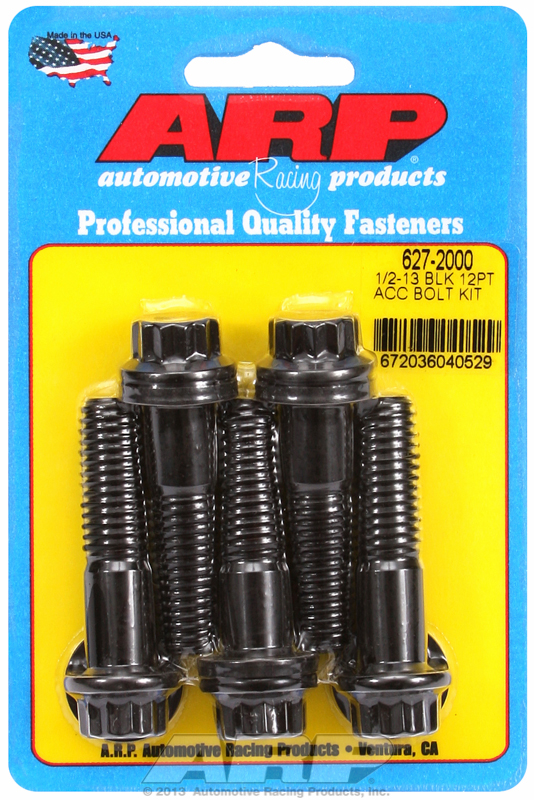 ARP 627-2000 - 1/2-13in x 2.000in 12pt Black Oxide Bolts (5/pkg)
