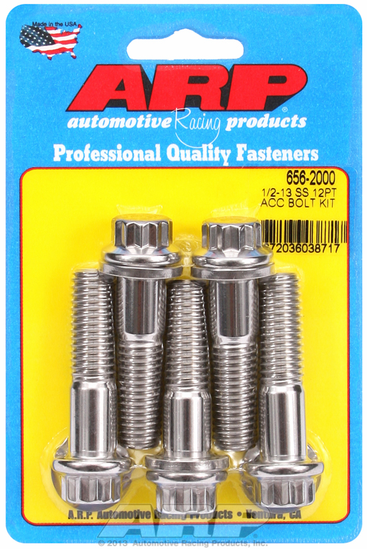 ARP 656-2000 - 1/2-13 x 2.000 12pt SS bolts (5/pkg)