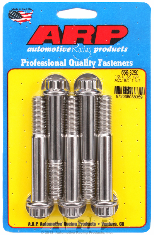 ARP 656-3250 - 1/2-13 x 3.250 12pt SS bolts ARP 656-3250 - 1/2-13 x 3.250 12pt SS bolts