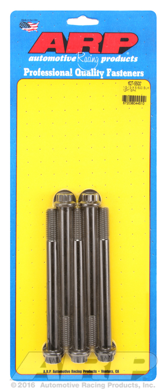 ARP 627-5500 - 1/2-13 x 5.500 12pt black oxide bolts ARP 627-5500 - 1/2-13 x 5.500 12pt black oxide bolts