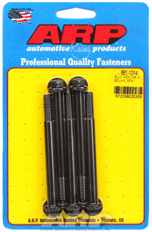 ARP 661-1014 - M8 X 1.25 X 90 Hex Black Oxide Bolts