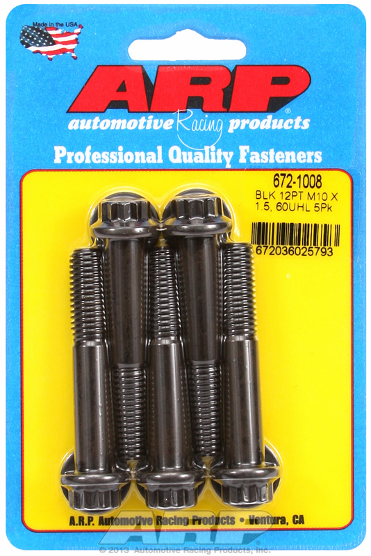 ARP 672-1008 - M10 x 1.50 X 60 12pt Black Oxide Bolt Kit ARP 672-1008 - M10 x 1.50 X 60 12pt Black Oxide Bolt Kit