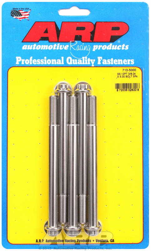 ARP 713-5000 - 3/8-24 X 5.000 12pt SS Bolts