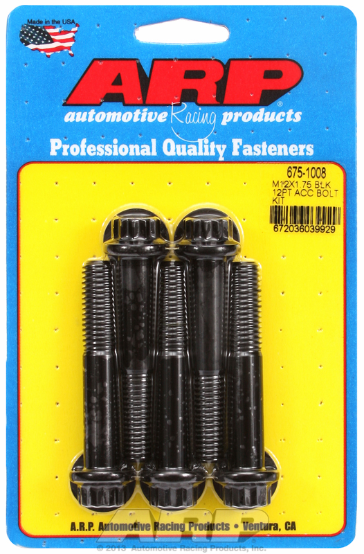 ARP 675-1008 - M12 x 1.75 x 70 12pt Black Oxide Bolts ARP 675-1008 - M12 x 1.75 x 70 12pt Black Oxide Bolts