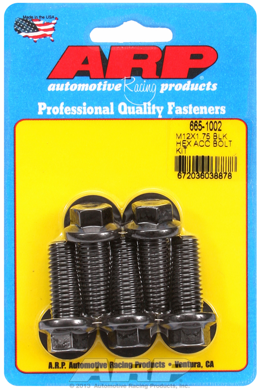 ARP 665-1002 - M12 x 1.75 x 30 hex black oxide bolts ARP 665-1002 - M12 x 1.75 x 30 hex black oxide bolts
