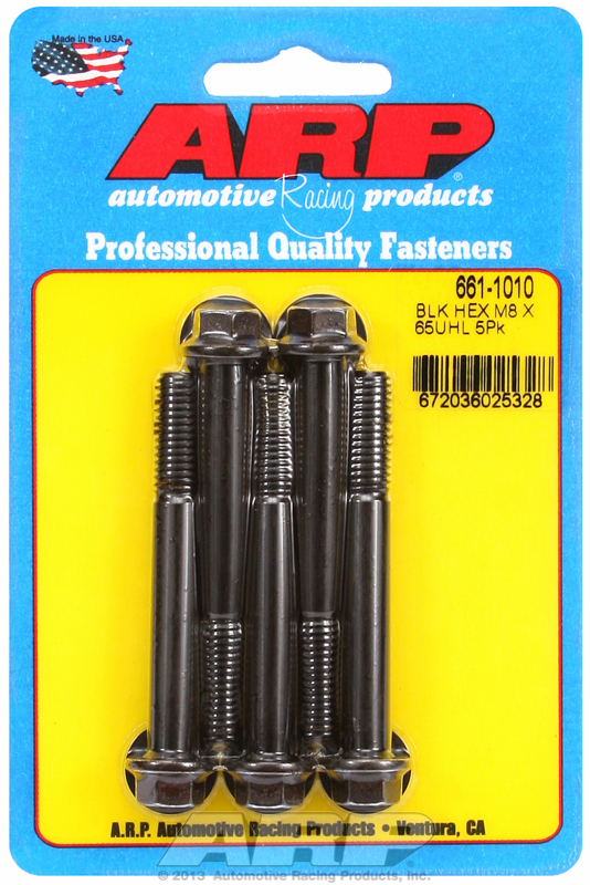 ARP 661-1010 - M8 X 1.25 X 65 Hex Black Oxide Bolts