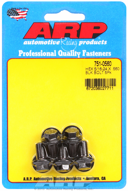 ARP 751-0560 - 5/16-24 x .560 Hex Black Oxide Bolts ARP 751-0560 - 5/16-24 x .560 Hex Black Oxide Bolts