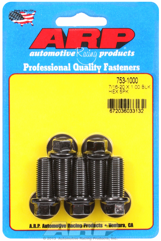 ARP 753-1000 - 7/16-20 x 1.000 Hex Black Oxide Bolts (5/pkg) ARP 753-1000 - 7/16-20 x 1.000 Hex Black Oxide Bolts (5/pkg)