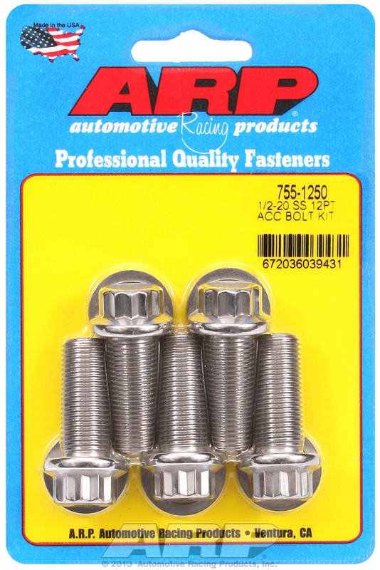 ARP 755-1250 - 1/2-20 x 1.250 12pt SS Bolts (5/pkg) ARP 755-1250 - 1/2-20 x 1.250 12pt SS Bolts (5/pkg)