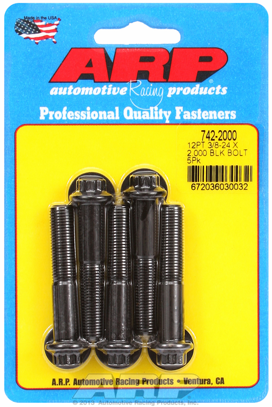 ARP 742-2000 - 3/8-24 x 2.000 12pt black oxide bolts