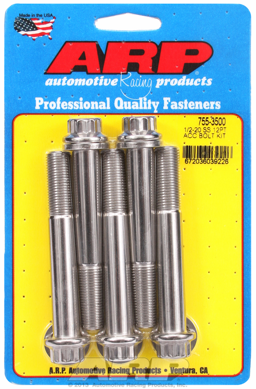 ARP 755-3500 - 1/2-20 x 3.500 12pt SS bolts ARP 755-3500 - 1/2-20 x 3.500 12pt SS bolts
