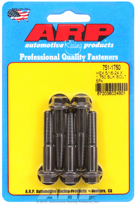 ARP 751-1750 - 5/16-24 in. RH Thread, 1.750 in Hex Head Bolts - Set of 5 ARP 751-1750 - 5/16-24 in. RH Thread, 1.750 in Hex Head Bolts - Set of 5