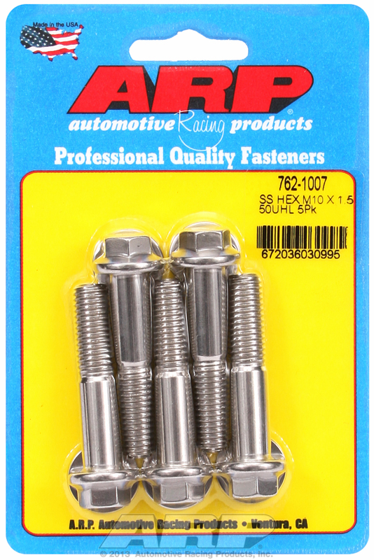 ARP 762-1007 - M10 X 1.50 X 50 Hex SS Bolts