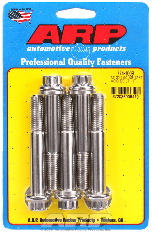 ARP 774-1009 - M12 x 1.50 x 80 12pt SS Bolts (5/pkg)