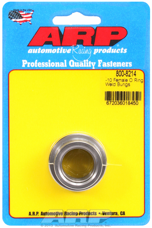 ARP 800-8214 - 10 Female O Ring Steel Weld Bung
