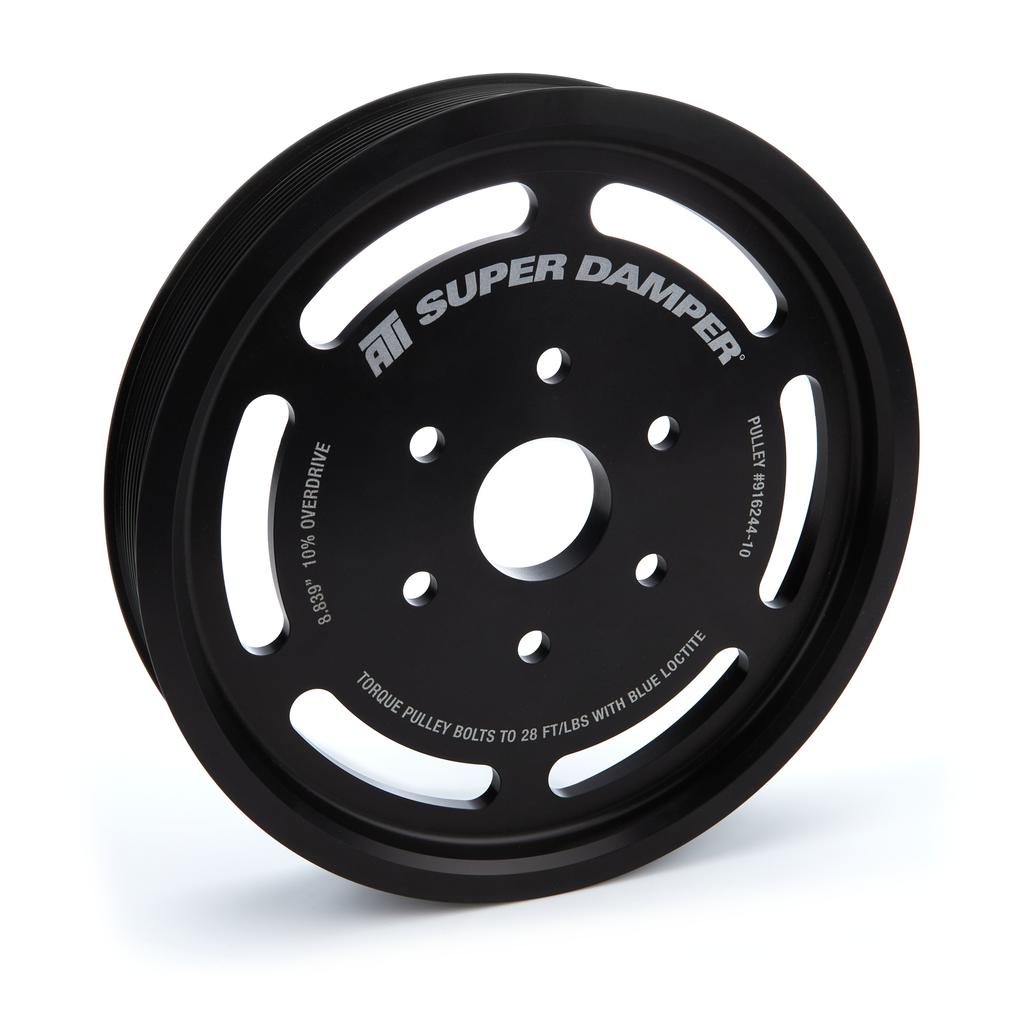 ATI 916244-10 - Pulley - Supercharger - 8.88 - 11 Grv Serp - 2019 ZR1 LT5 - 10 Percent OD ATI 916244-10 - Pulley - Supercharger - 8.88 - 11 Grv Serp - 2019 ZR1 LT5 - 10 Percent OD