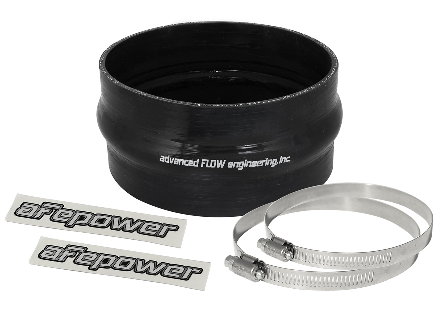 aFe Power 59-00052 - Magnum FORCE CAI Univ. Silicone Coupling Kit (6in. ID / 3in. L) Straight Coupler w/Hump - Black